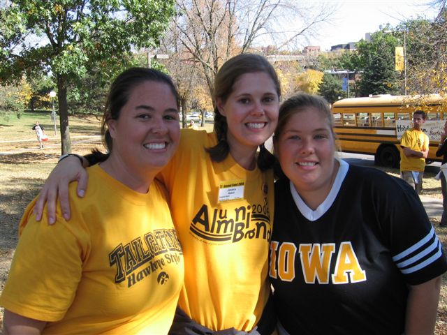 At the tailgate with Julie and Jill